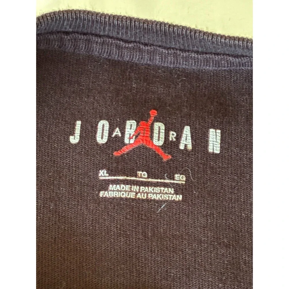 Nike Air Jordan Flight Graphic T Shirt Black Red Jumpman Back Print XL FZ2229